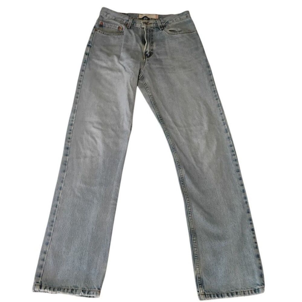 Levi’s 505 Regular Fit Jeans 31x34 Men’s Light Wash Blue Denim 100% Cotton